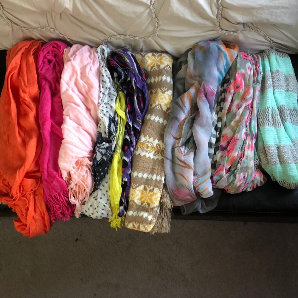 10 scarfs!